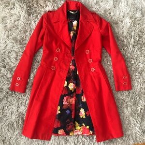 STUNNING! Ted Baker Red Amorina Coat